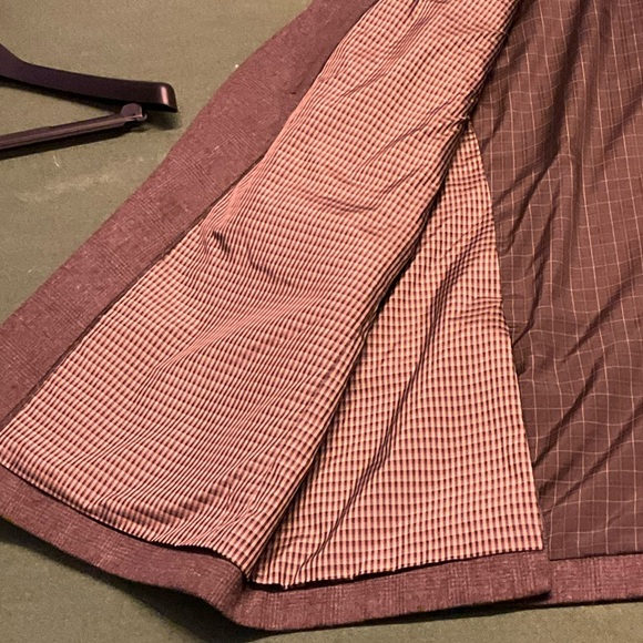 Joseph Abboud Wool Plaid Brow Blazer Vintage 80s 48L - Picture 4 of 8